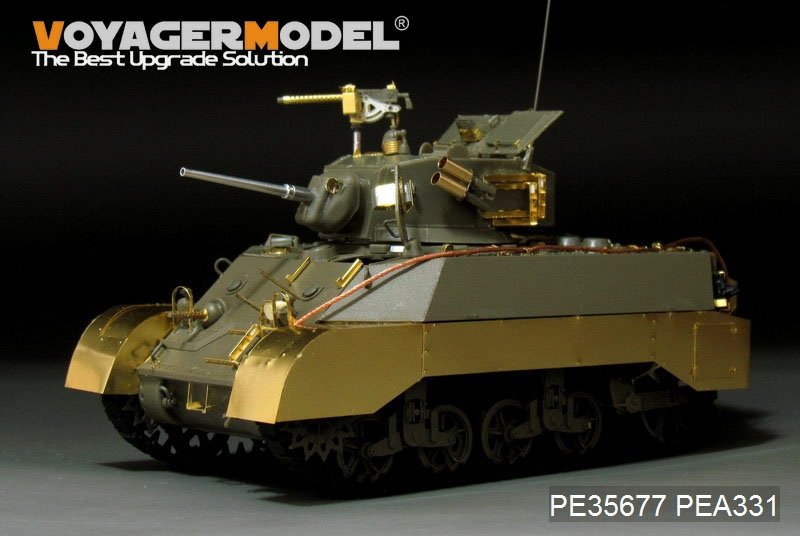 Voyager Model PEA331 WWII US M3A3 Stuart Fenders/Side skirts (FOR AFV CLUB KIT) 1/35 – zdjęcie 3