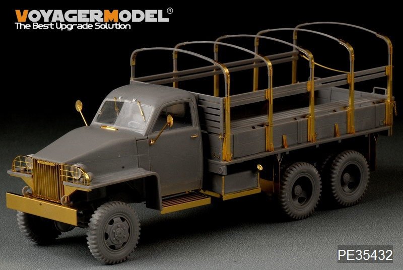 Maquette Voyager PE35432 Camion Studebaker US6 russe de la Seconde Guerre mondiale pour ITALERI 6499 / ICM 35511 1/35  – image 11