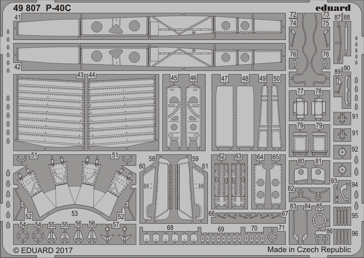 Eduard 49807 P-40C BRONCO 1/48 – zdjęcie 2