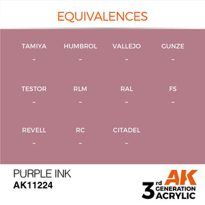 AK Interactive AK11224 PURPLE – INK 17ml – zdjęcie 3