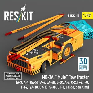 RESKIT RSK32-0015 MD-3A "Mule" Tow Tractor (3D Printed model kit) 1/32