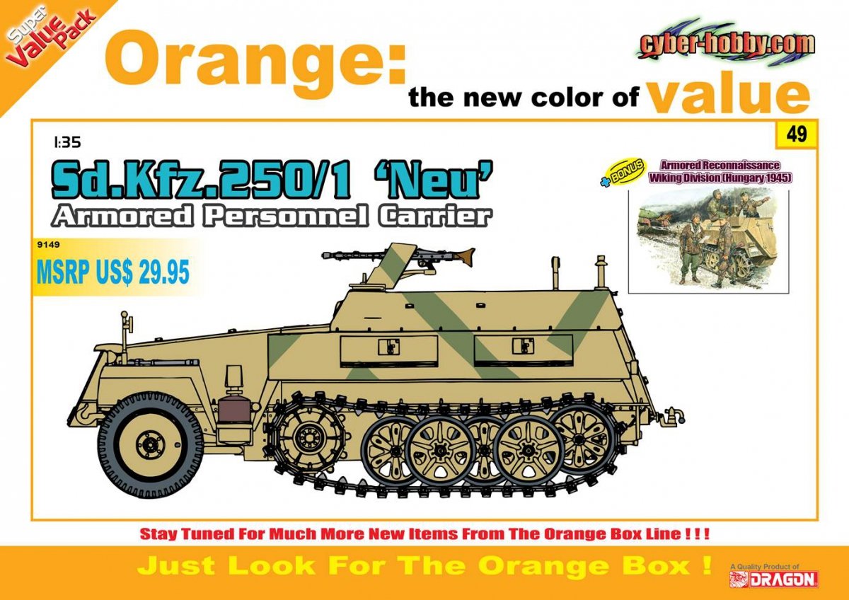 Cyber Hobby 9149 Sd.Kfz.250/1 NEU Armored Personnel Carrier, Armored 1/35