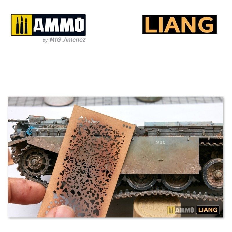 Liang 0001 Weathering Airbursh Stencils – zdjęcie 5