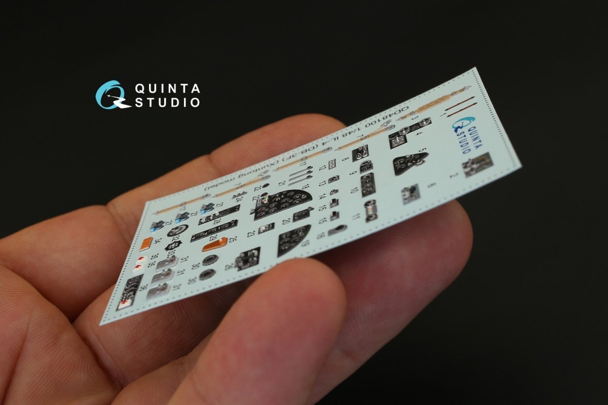 Quinta Studio QD48100 IL-4 3D-Printed &amp;amp; colored Interior on decal paper (for Xuntong kit) 1/48 – image 4
