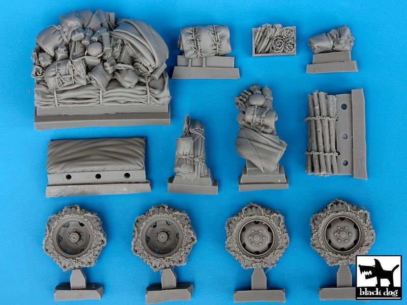 Black Dog T35042 German Steyr 1500Abig accessories set 1/35 – zdjęcie 6