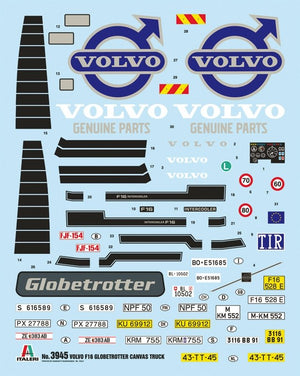 Italeri 3945 VOLVO F16 Globetrotter Canvas Truck with elevator 1/24 – image 13