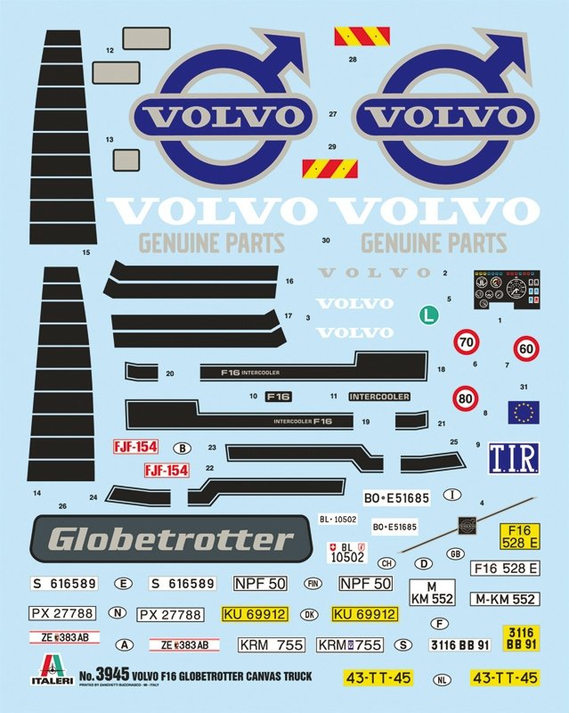 Italeri 3945 VOLVO F16 Globetrotter Canvas Truck with elevator 1/24 – image 13