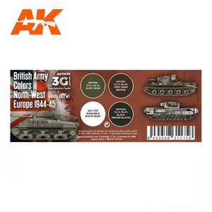 AK Interactive AK11679 3G BRITISH ARMY COLORS NORTH-WEST EUROPE 1944-1945 4x17 ml – image 2