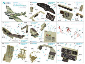 Quinta Studio QD32125 He 111 P/H 3D-Printed &amp;amp; coloured Interior on decal paper (Revell/ProModeler) 1/32 – zdjęcie 2