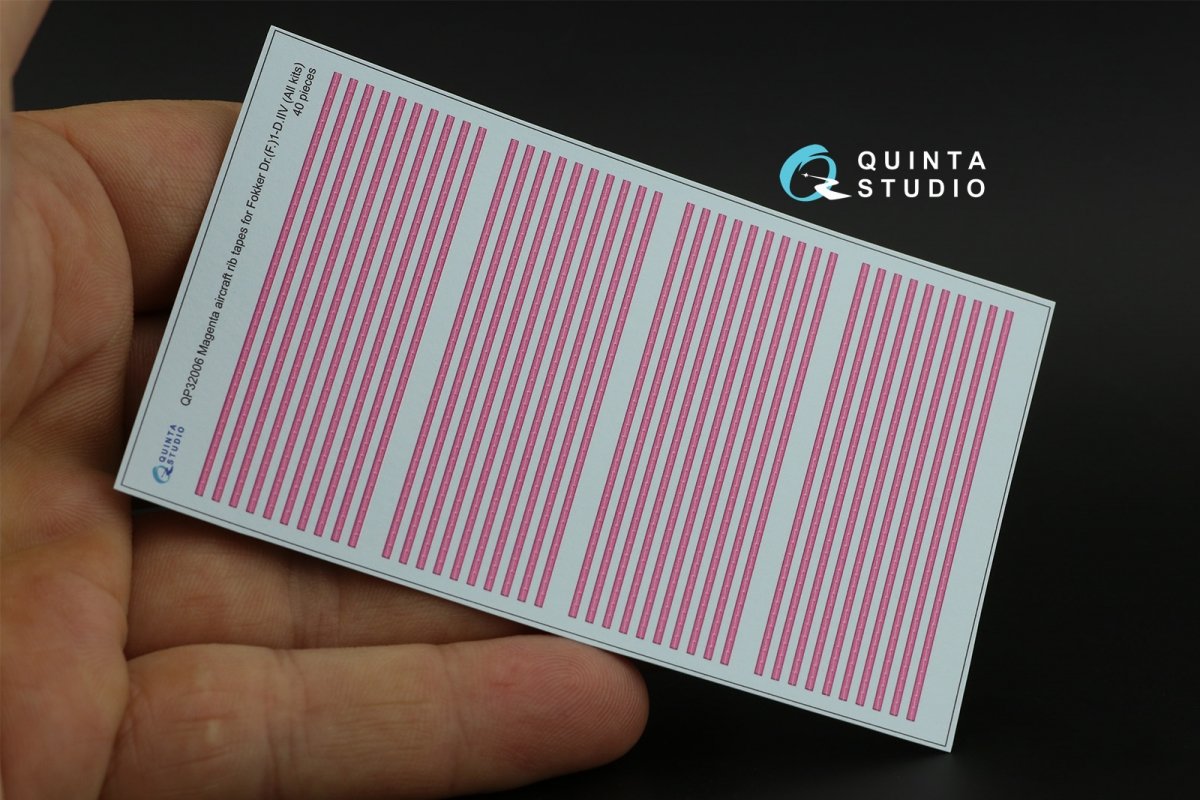 Quinta Studio QP32006 Magenta rib tapes Fokker Dr. (F.)ID.VII (All kits) 1/32 – image 7