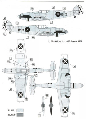 Dora Wings 48009 Bf.109 A/B Legion Condor 1/48 – zdjęcie 8