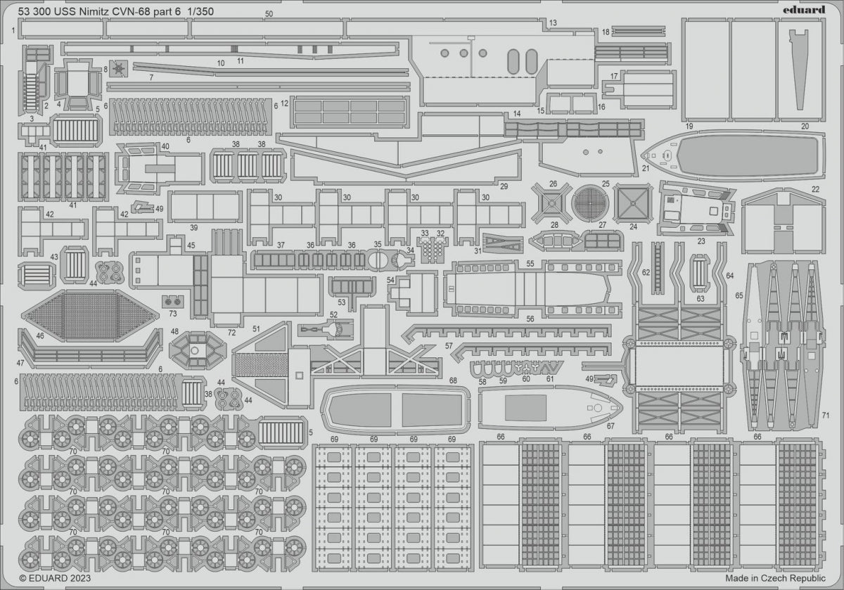 Eduard BIG5370 USS Nimitz CVN-68 PART II TRUMPETER 1/350 – zdjęcie 3
