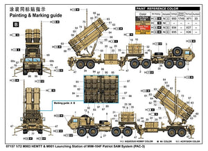 Trumpeter 07157 M983 HEMTT &amp;amp; M901 Launching Station w/ MIM-104F Patriot SAM System (PAC 3) 1/72 – immagine 3