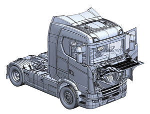 Italeri 3971 Scania S770 4x2 Normal Roof &amp;quot;Grey Cab&amp;quot; 1/24 – zdjęcie 3