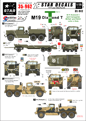 Star Decals 35-962 M19 Diamond Tank Transporter #2 1/35