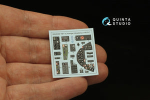 Quinta Studio QD48359 TBF-1 Avenger 3D-Printed &amp;amp; colored Interior on decal paper (Academy) 1/48 – image 4