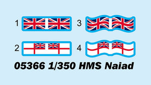Trumpeter 05366 HMS Naiad 1/350 – zdjęcie 3