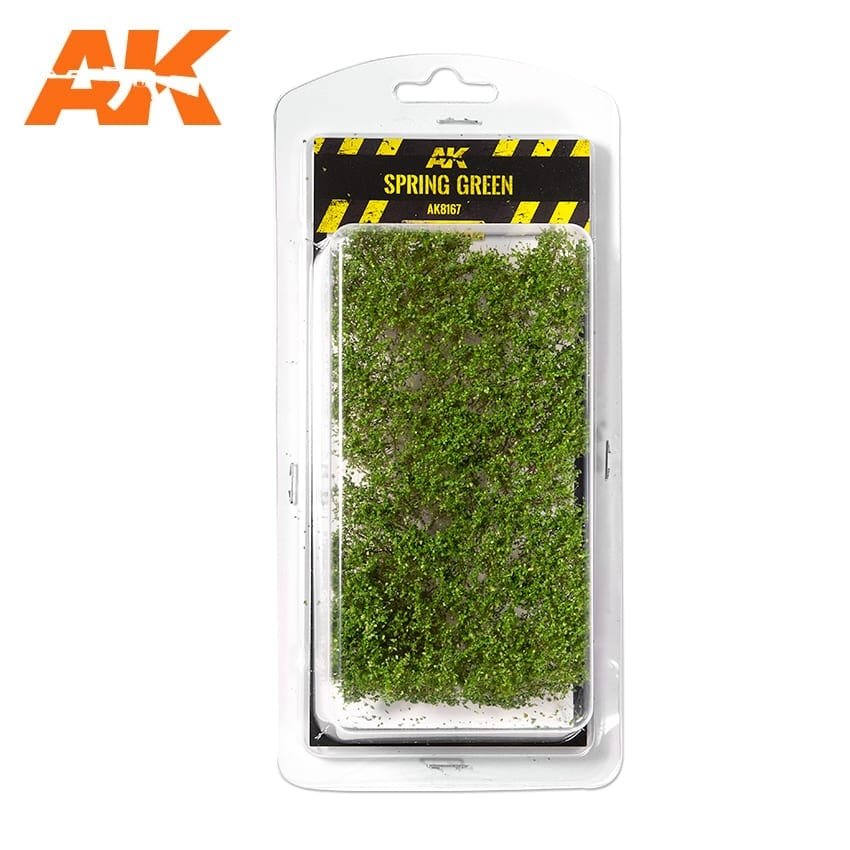 AK Interactive AK8167 SPRING GREEN SHRUBBERIES 75MM / 90MM 1/35