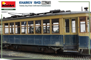 Miniart 36067 Kharkiv 1943: Tram &amp;amp; Stug. III Ausf. G w/Crew. BIG SET 1/35 – zdjęcie 8
