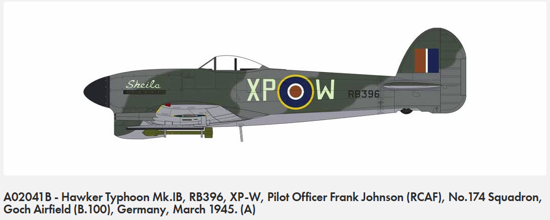 Airfix 02041B Hawker Typhoon Mk.IB 1/72 – zdjęcie 3