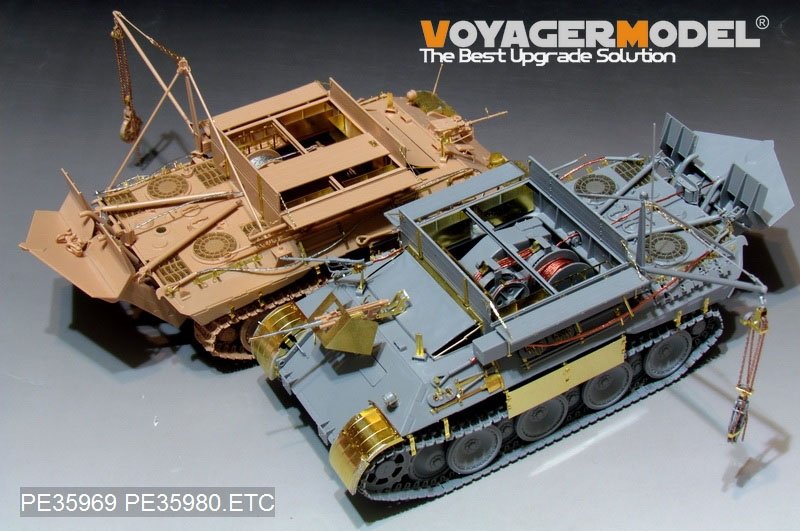 Voyager Model PE35980 WWII German Bergepanther Ausf.A (Late type,Panther G tool holders) Basic For TAKOM 2101 1/35 – imagen 16