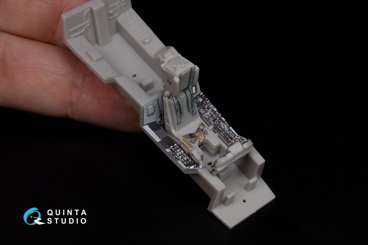 Quinta Studio QD48283 F/A-18A / C early 3D-Printed &amp;amp; colored Interior on decal paper (Hasegawa) 1/48 – image 9
