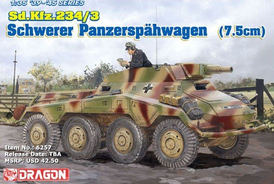 Dragon 6257 Sd. Kfz. 234/3 Schwerer Panzerspahwagen (7.5cm) (1/35)