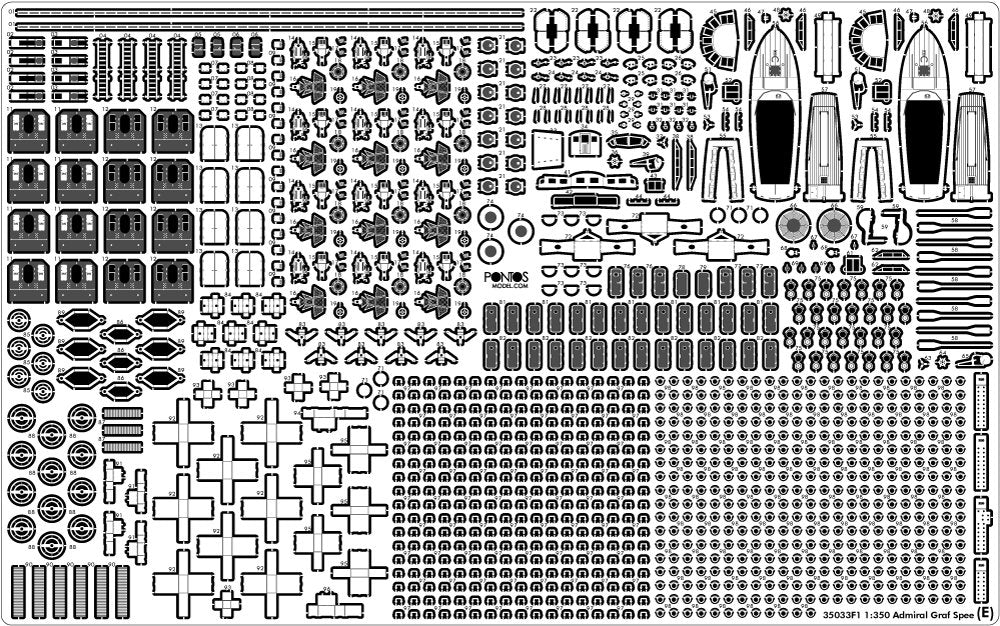 Pontos 35033F1 ADMIRAL GRAF SPEE 1939 Detail Up Set 1/350 – image 11