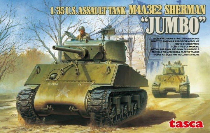 Asuka 35-021 U.S. assault tank M4A3E2 Sherman "Jumbo" 1/35