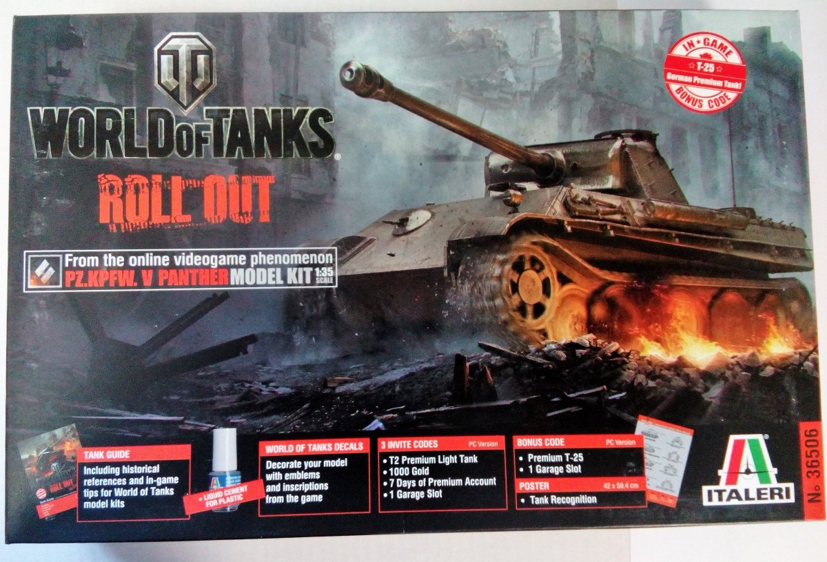Italeri 36506 World of Tanks -Pz. Kpfw. V Panther – zdjęcie 2