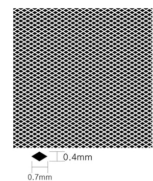 KA Models KA-00004 DIAMOND PATTERN MESH B 0.4mm X 0.7mm – image 4