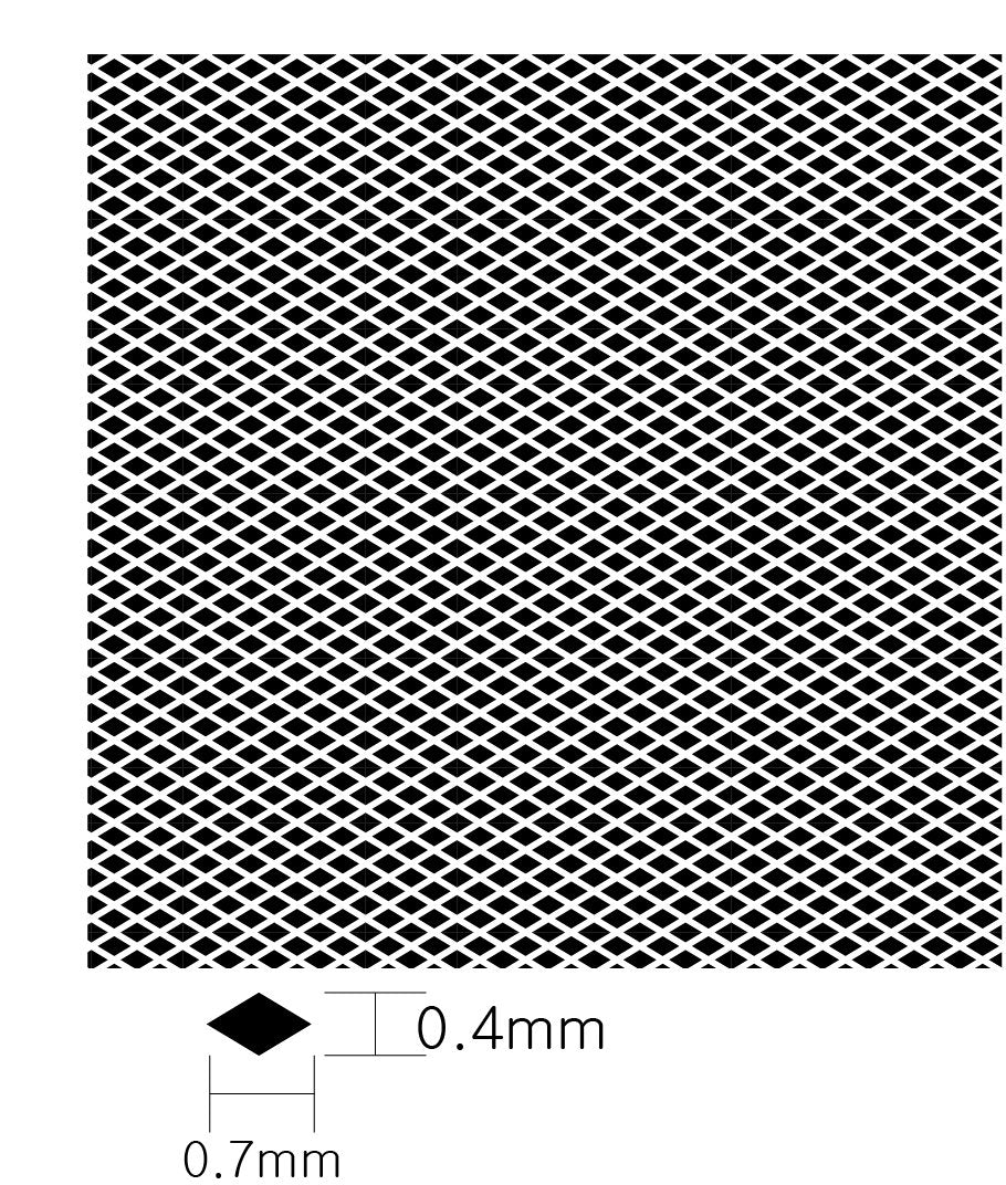 KA Models KA-00004 DIAMOND PATTERN MESH B 0.4mm X 0.7mm – image 4