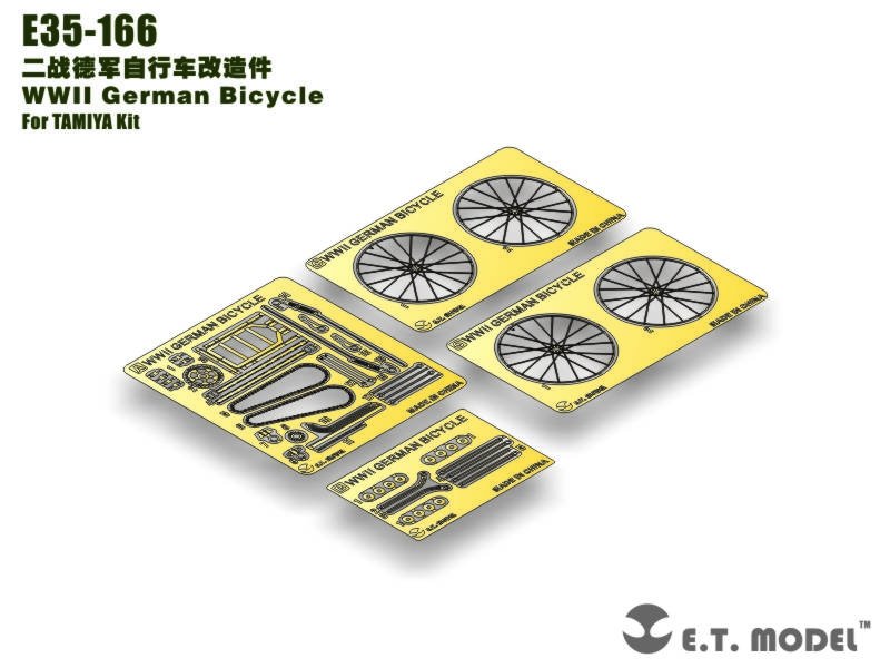 E.T. Model E35-166 WWII German Bicycle (For TAMIYA Kit) 1/35