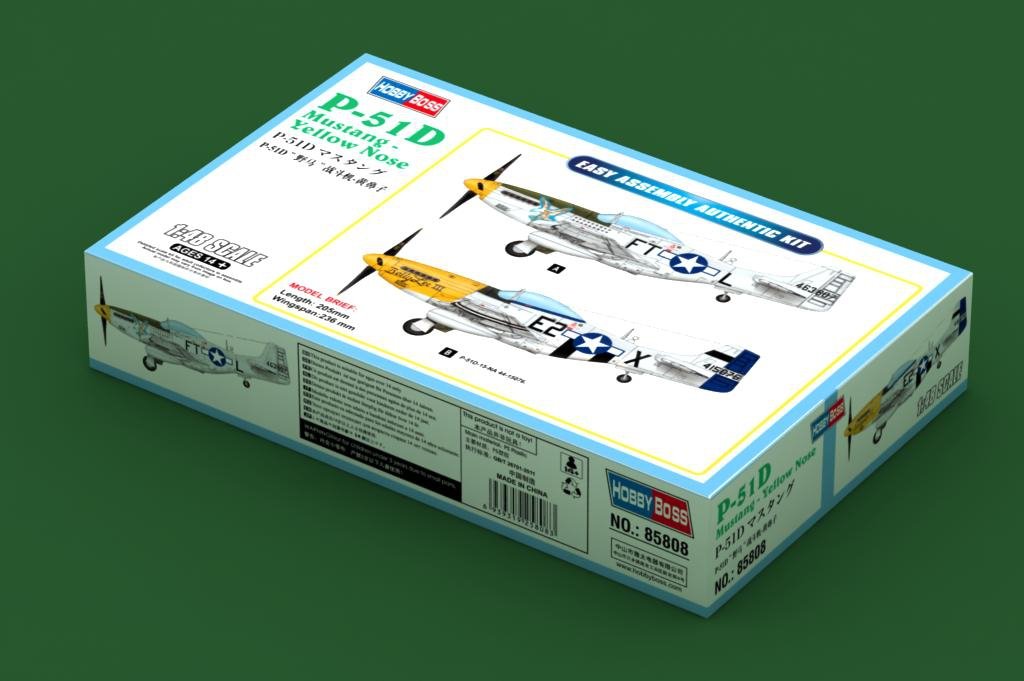 Hobby Boss 85808 North-American P-51D Mustang Yellow Nose 1/48 – zdjęcie 2