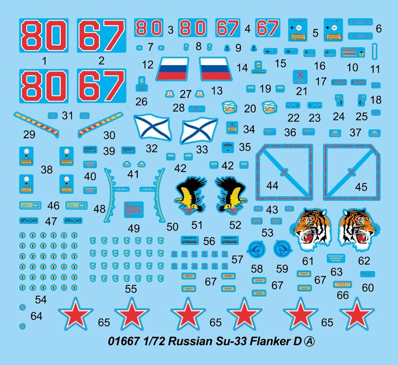 Trumpeter 01667 Russian Su-33 Flanker D – zdjęcie 5