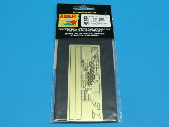 Aber 48033 SU-122 - cz. 2 - zestaw dodatkowy - błotniki Tamiya 1/48 – zdjęcie 3