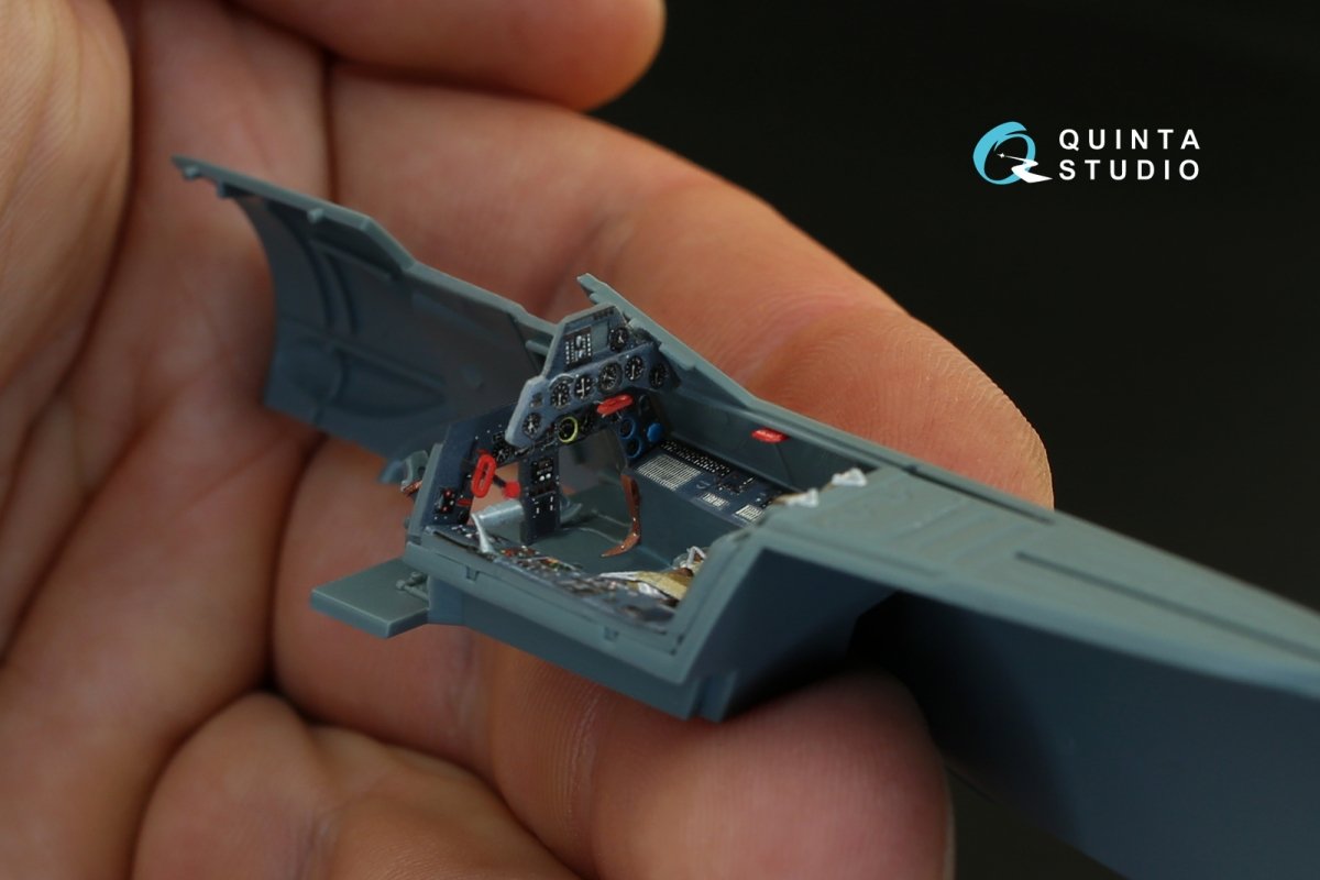 Quinta Studio QD48080 FW 190A-4 3D-Printed &amp;amp; coloured Interior on decal paper (for Eduard kit) 1/48 – Bild 6