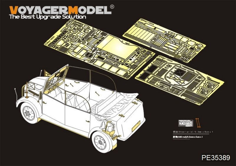 Voyager Model PE35389 WWII German Steyr 1500A Kommandeurwagen for TAMIYA 35235 1/35