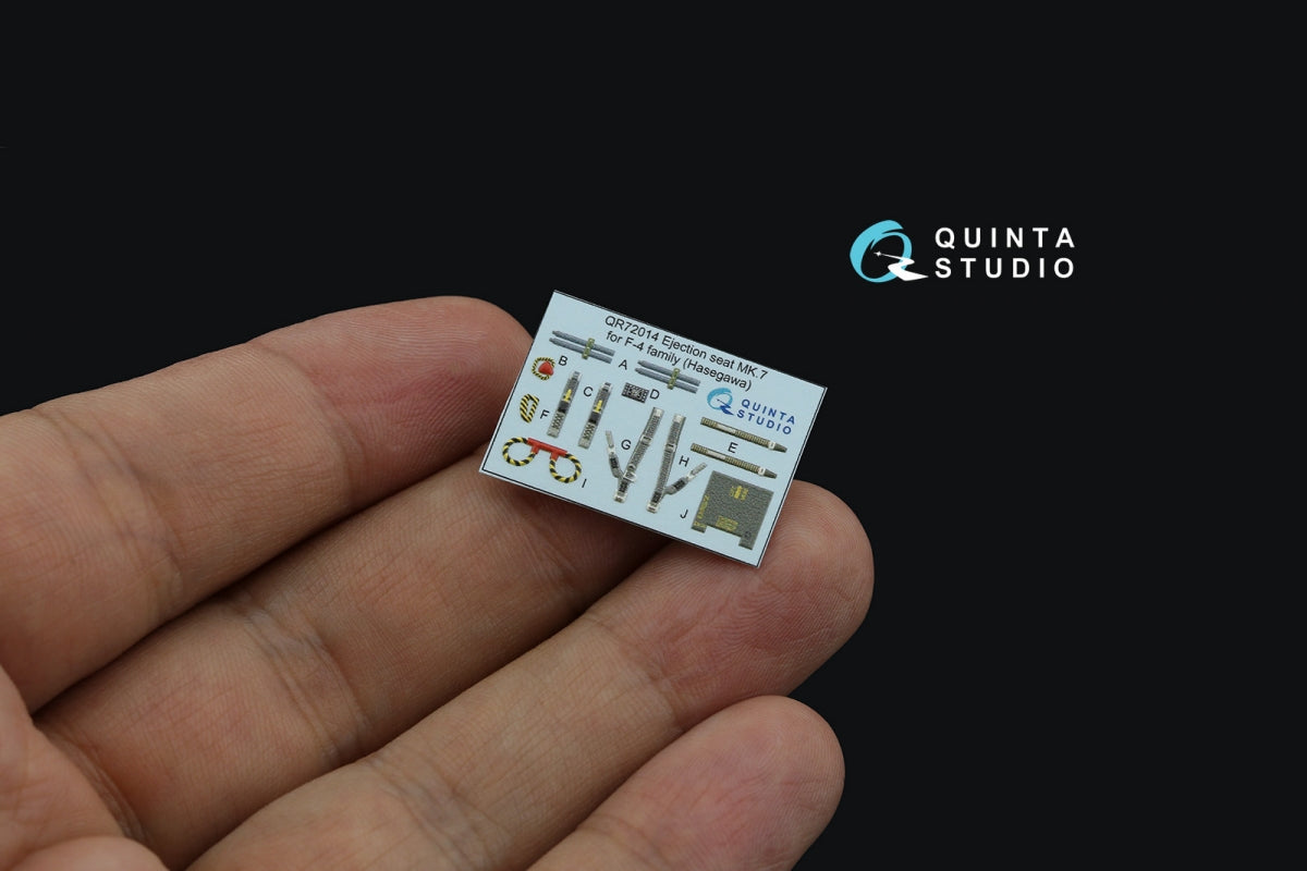 Quinta Studio QD72092 F-4J/S 3D-Printed &amp;amp; coloured Interior on decal paper (Hasegawa) 1/72 – zdjęcie 6