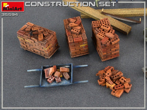 MiniArt 35594 Construction Set Kit: Ladders, Table, Buckets, Bricks, Cart, Anvil, Beams, Jack Stand &amp;amp; Tools 1/35 – immagine 8