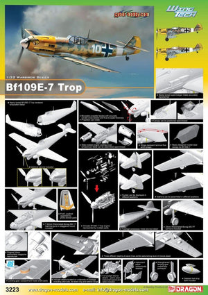 Cyber Hobby 3223 Bf109E-7 Trop 1/32 – zdjęcie 2