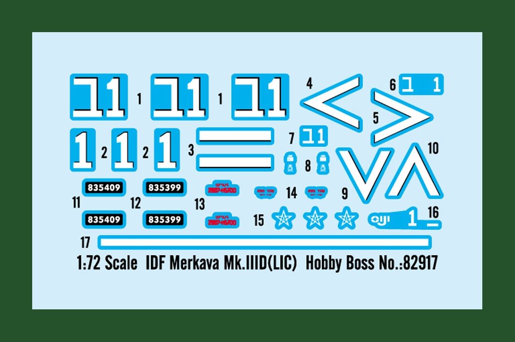 Hobby Boss 82917 IDF Merkava Mk.IIID (LIC) 1/72 – image 2