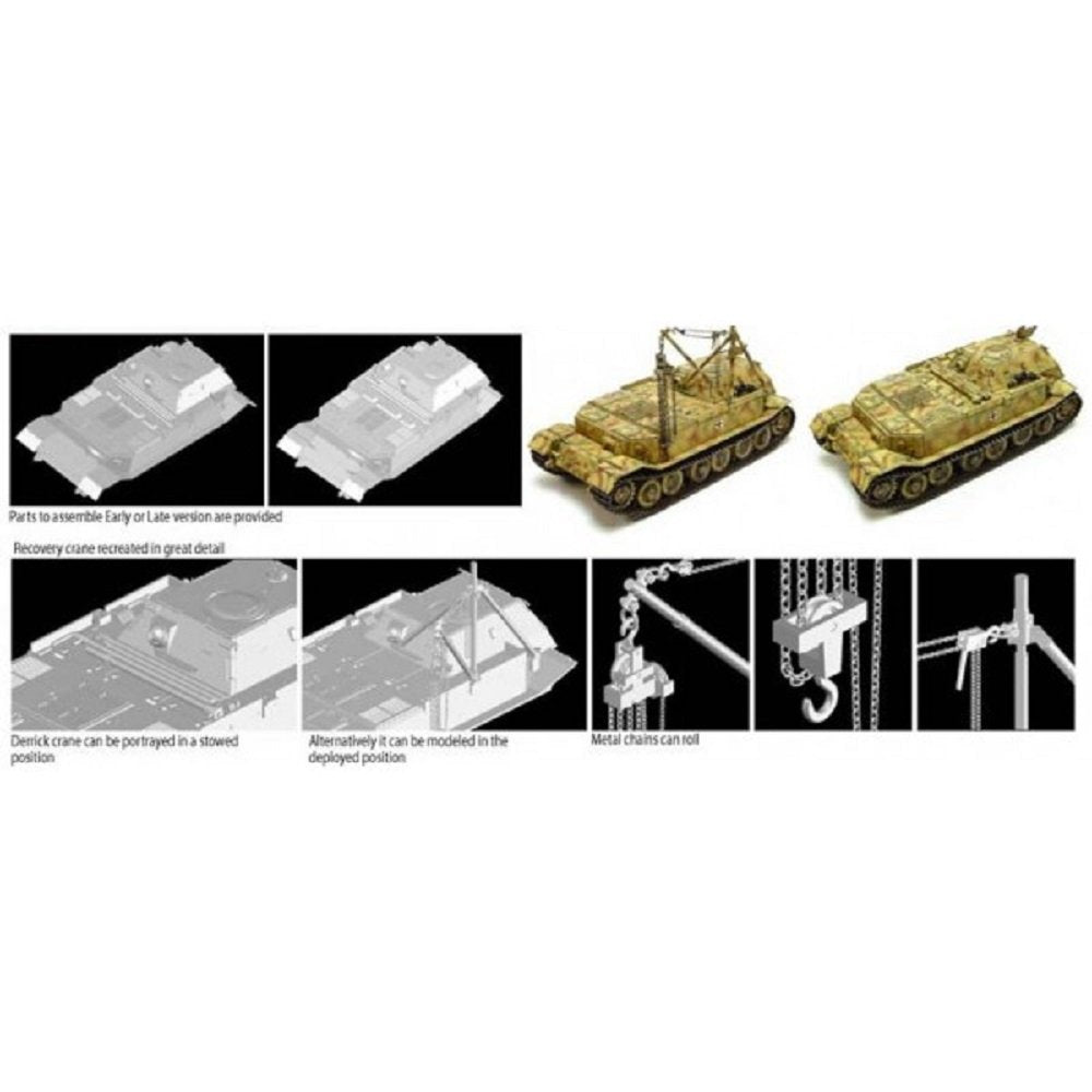 Dragon 6226 Bergepanzer Tiger (P) 1/35 – zdjęcie 2