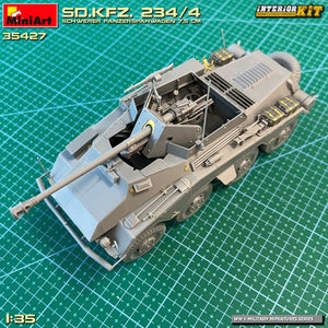 MiniArt 35427 Sd.Kfz. 234/4 SCHWERER PANZERSPÄHWAGEN 7,5 cm. INTERIOR KIT 1/35 – zdjęcie 4