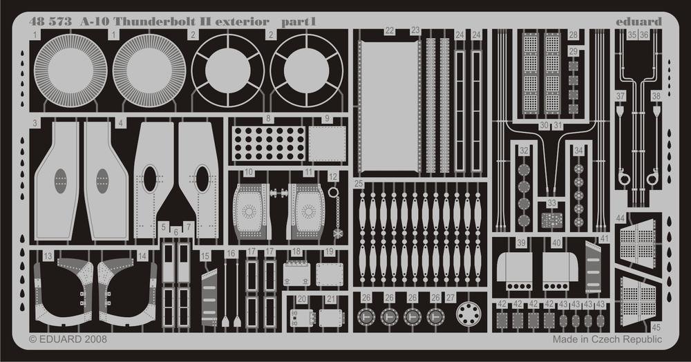 Eduard 48573 A-10 exterior 1/48 (HOBBY BOSS)