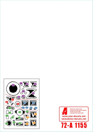 Star Decals 72-A1155 War in Ukraine # 16. Russian TOS-1A rocket artillery in 2022-23 1/72 – zdjęcie 2