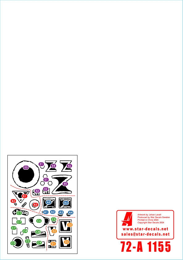 Star Decals 72-A1155 War in Ukraine # 16. Russian TOS-1A rocket artillery in 2022-23 1/72 – zdjęcie 2