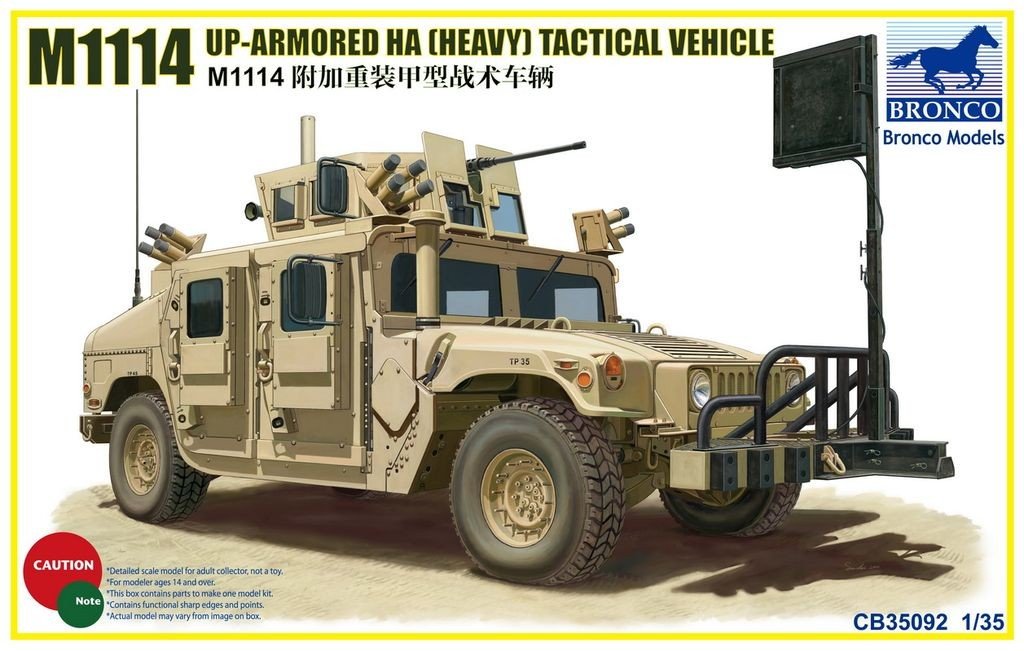 Bronco CB35092 M1114 Up-Armoured HA Tactical Vehicle 1/35
