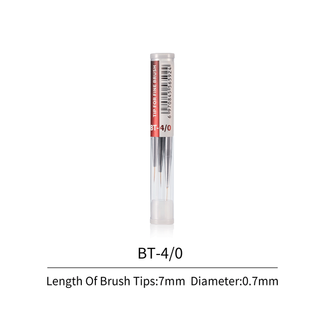 DSPIAE FBT-4/0 Fine Brush Tips 4/0 3PCS / Precision Brush Tips