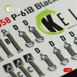 KELIK K48058 P-61B BLACK WIDOW INTERIOR 3D DECALS FOR GWH KIT 1/48 – zdjęcie 5